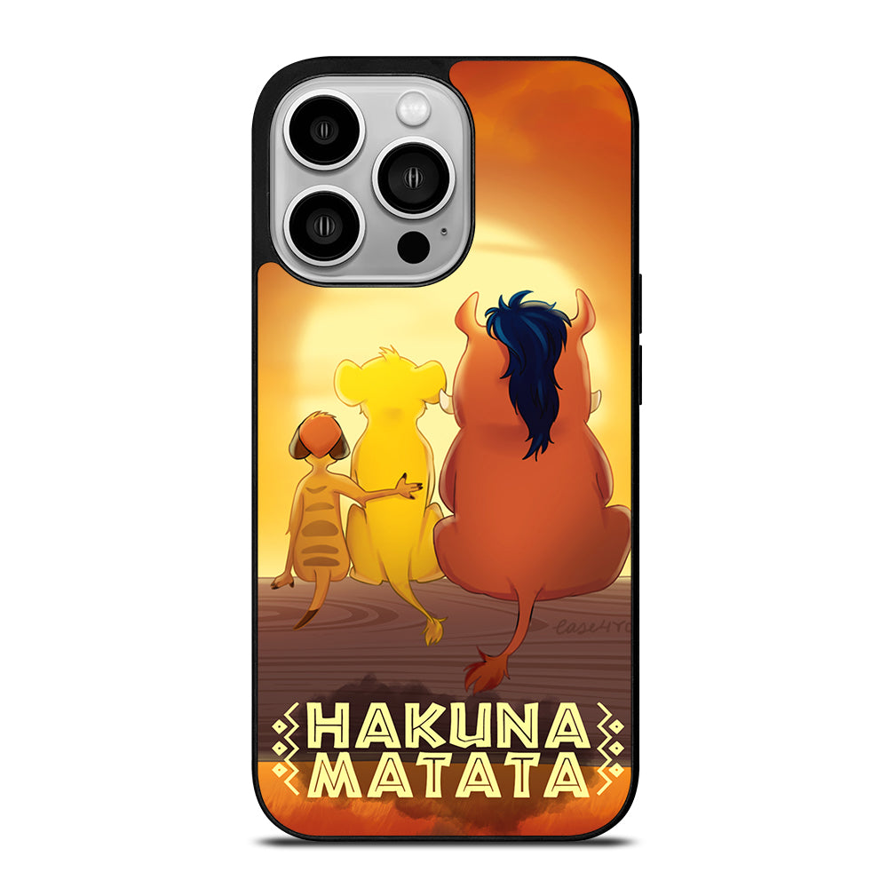 HAKUNA MATATA LION KING CARTOON iPhone 14 Pro Case Cover