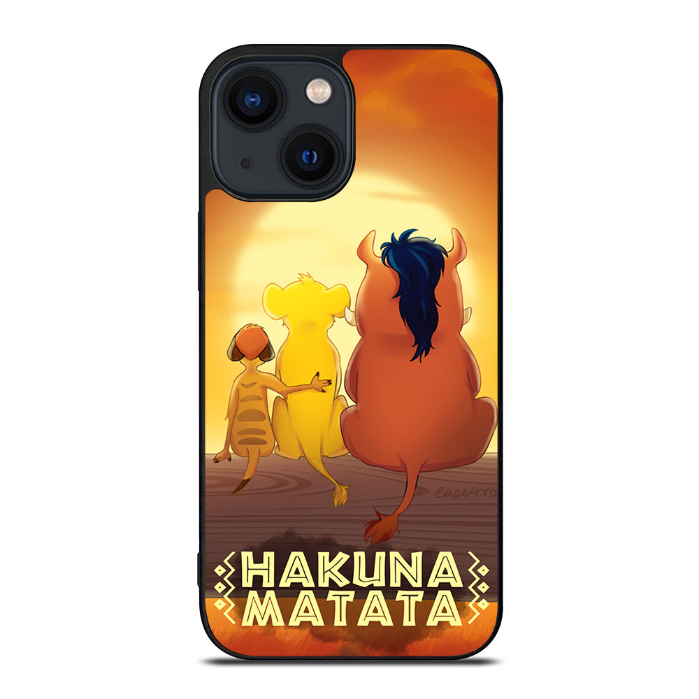 HAKUNA MATATA LION KING CARTOON iPhone 14 Plus Case Cover