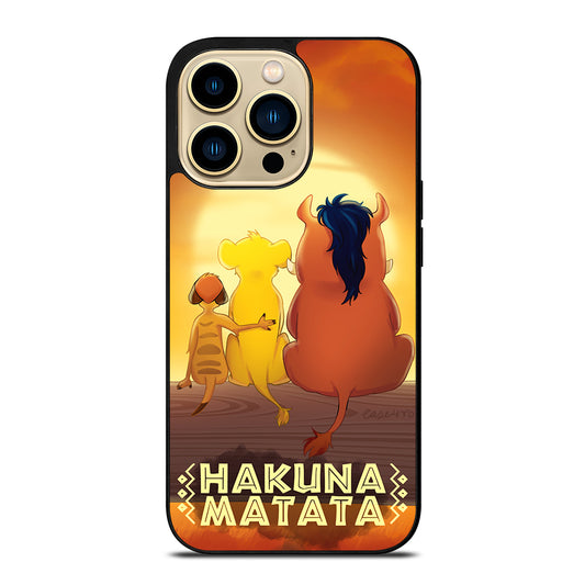 HAKUNA MATATA LION KING CARTOON iPhone 14 Pro Max Case Cover