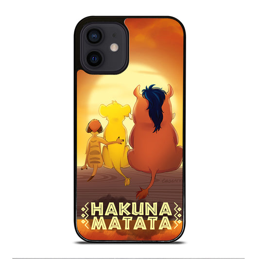 HAKUNA MATATA LION KING CARTOON iPhone 12 Mini Case Cover