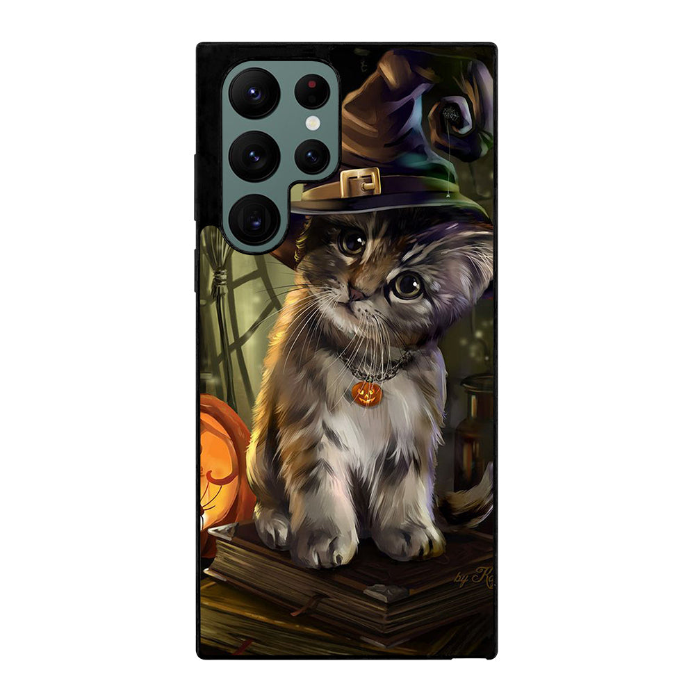 HALLOWEEN CAT CUTE Samsung Galaxy S22 Ultra Case Cover