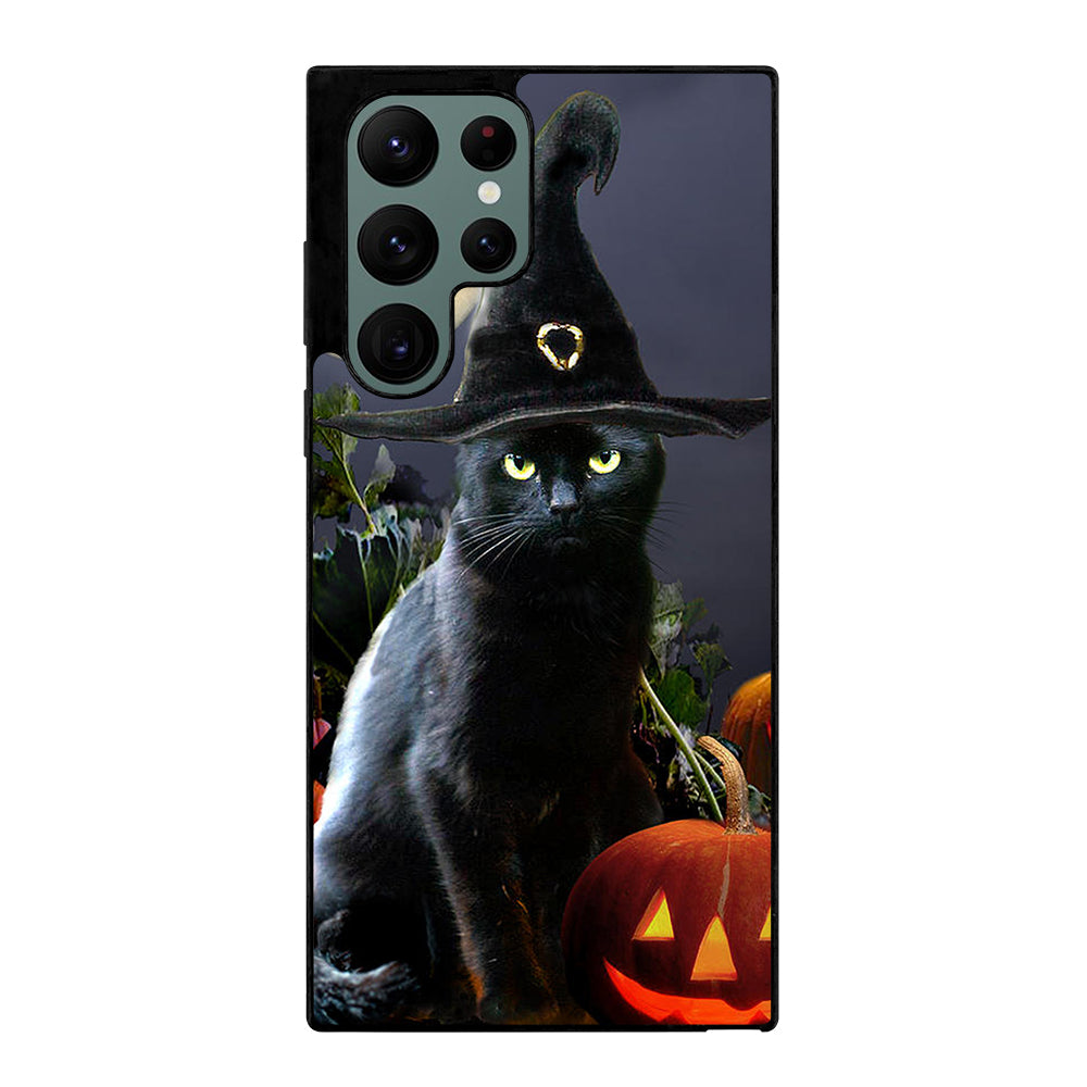 HALLOWEEN CAT PUMPKIN Samsung Galaxy S22 Ultra Case Cover