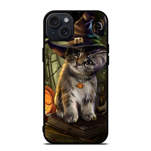 HALLOWEEN CAT CUTE iPhone 15 Plus Case Cover
