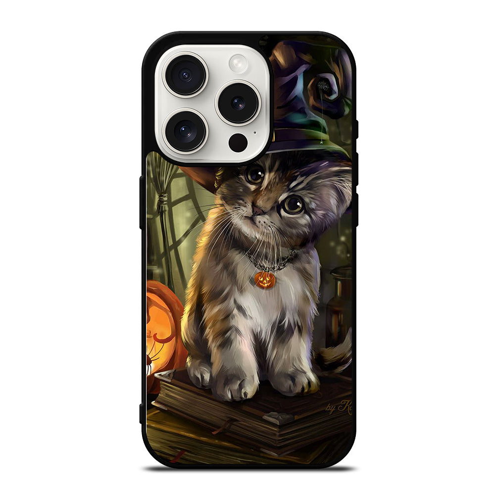 HALLOWEEN CAT CUTE iPhone 15 Pro Case Cover