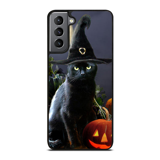 HALLOWEEN CAT PUMPKIN Samsung Galaxy S21 Plus Case Cover