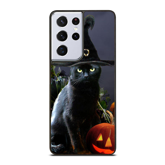 HALLOWEEN CAT PUMPKIN Samsung Galaxy S21 Ultra Case Cover
