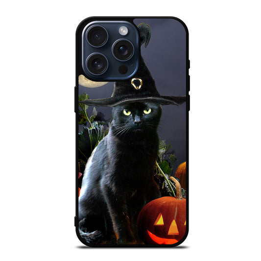 HALLOWEEN CAT PUMPKIN iPhone 15 Pro Max Case Cover