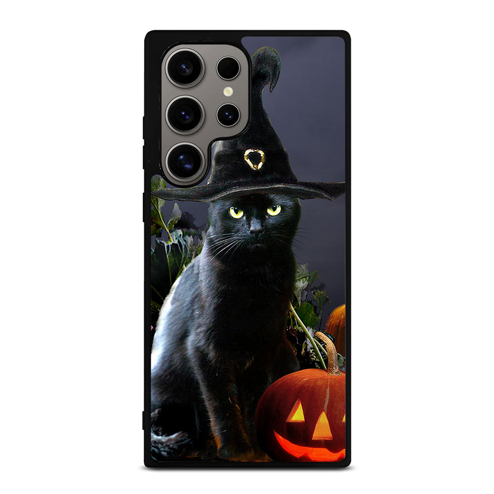 HALLOWEEN CAT PUMPKIN Samsung Galaxy S24 Ultra Case Cover