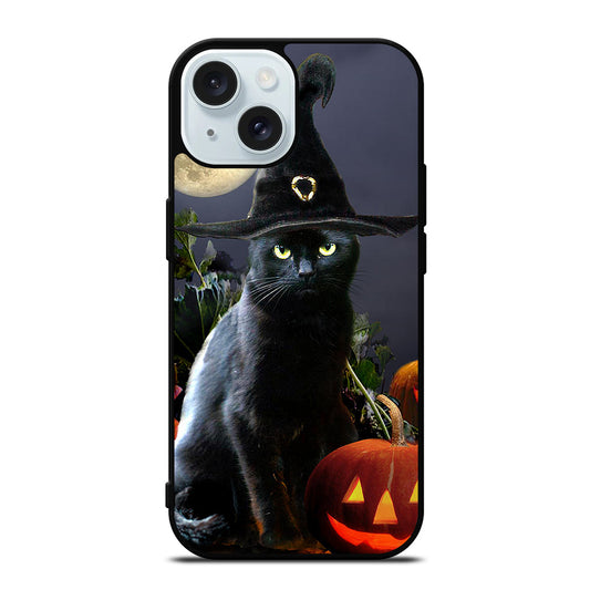 HALLOWEEN CAT PUMPKIN iPhone 15 Case Cover