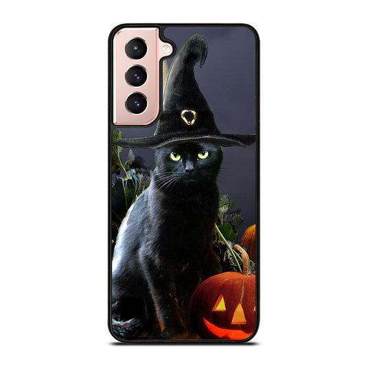HALLOWEEN CAT PUMPKIN Samsung Galaxy S21 Case Cover