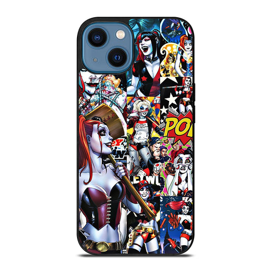 HARLEY QUINN COLLAGE iPhone 14 Case Cover
