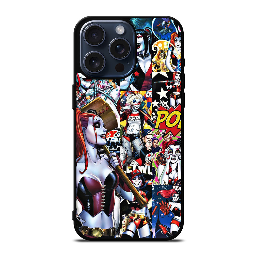 HARLEY QUINN COLLAGE iPhone 15 Pro Max Case Cover