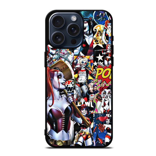 HARLEY QUINN COLLAGE iPhone 15 Pro Max Case Cover