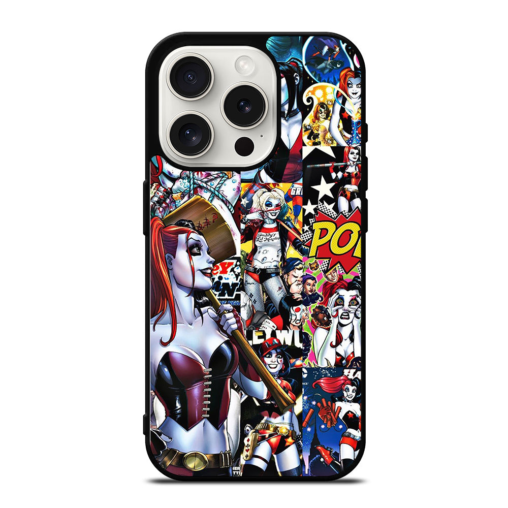 HARLEY QUINN COLLAGE iPhone 15 Pro Case Cover