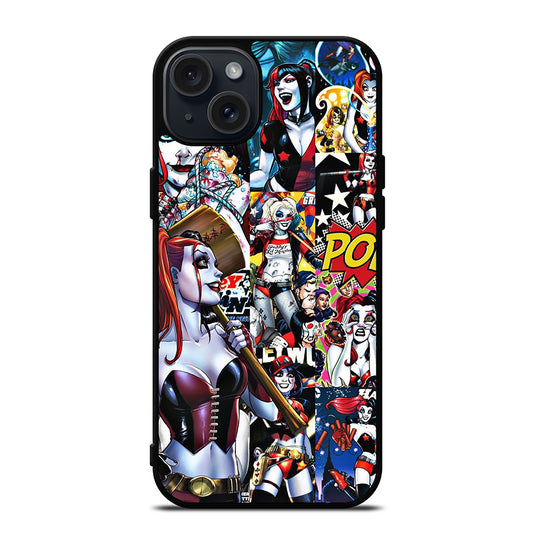 HARLEY QUINN COLLAGE iPhone 15 Plus Case Cover