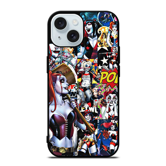 HARLEY QUINN COLLAGE iPhone 15 Case Cover