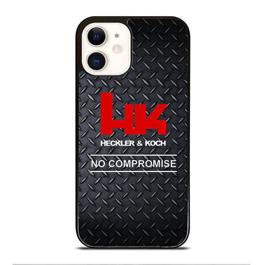 HECKLER AND KOCH METAL LOGO 2 iPhone 12 Case Cover