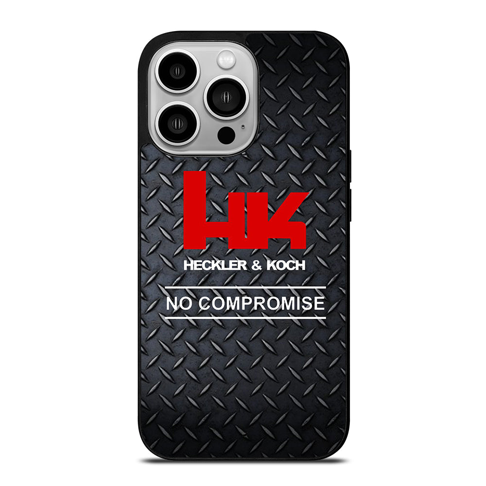 HECKLER AND KOCH METAL LOGO 2 iPhone 14 Pro Case Cover