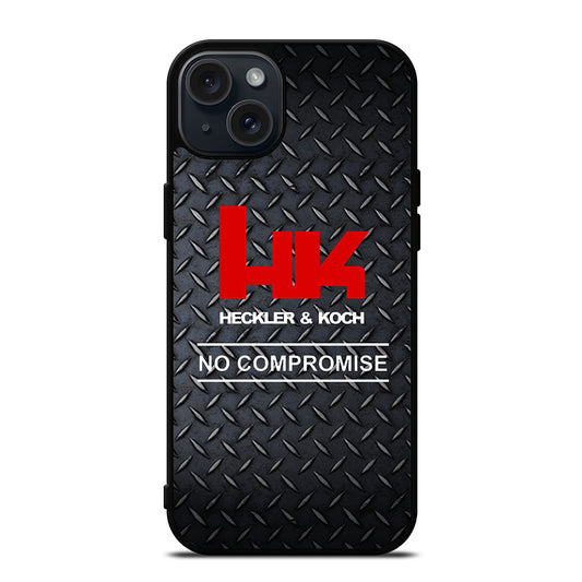 HECKLER AND KOCH METAL LOGO 2 iPhone 15 Plus Case Cover