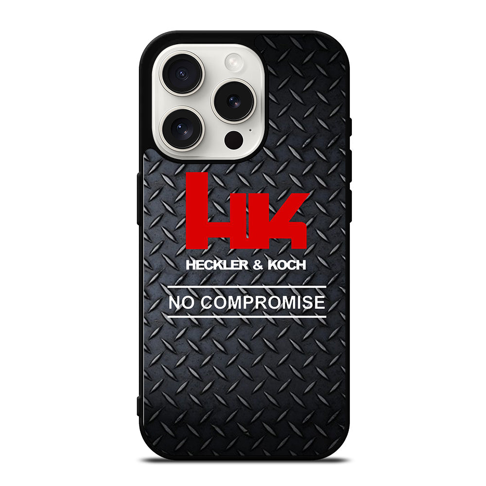 HECKLER AND KOCH METAL LOGO 2 iPhone 15 Pro Case Cover