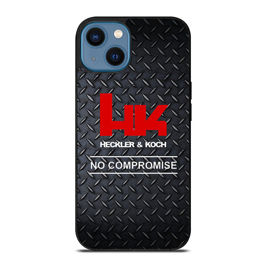 HECKLER AND KOCH METAL LOGO 2 iPhone 14 Case Cover