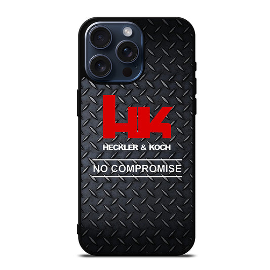 HECKLER AND KOCH METAL LOGO 2 iPhone 15 Pro Max Case Cover