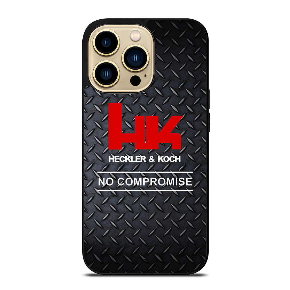 HECKLER AND KOCH METAL LOGO 2 iPhone 14 Pro Max Case Cover