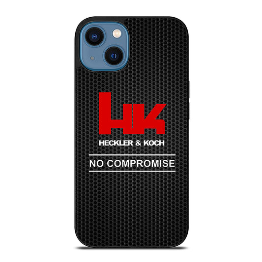 HECKLER AND KOCH METAL LOGO iPhone 14 Case Cover