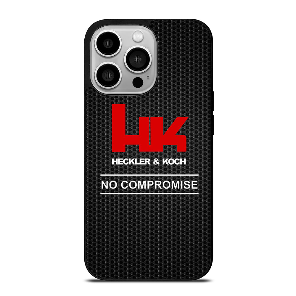 HECKLER AND KOCH METAL LOGO iPhone 14 Pro Case Cover