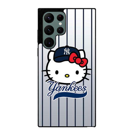 HELLO KITTY NEW YORK YANKEES 2 Samsung Galaxy S22 Ultra Case Cover