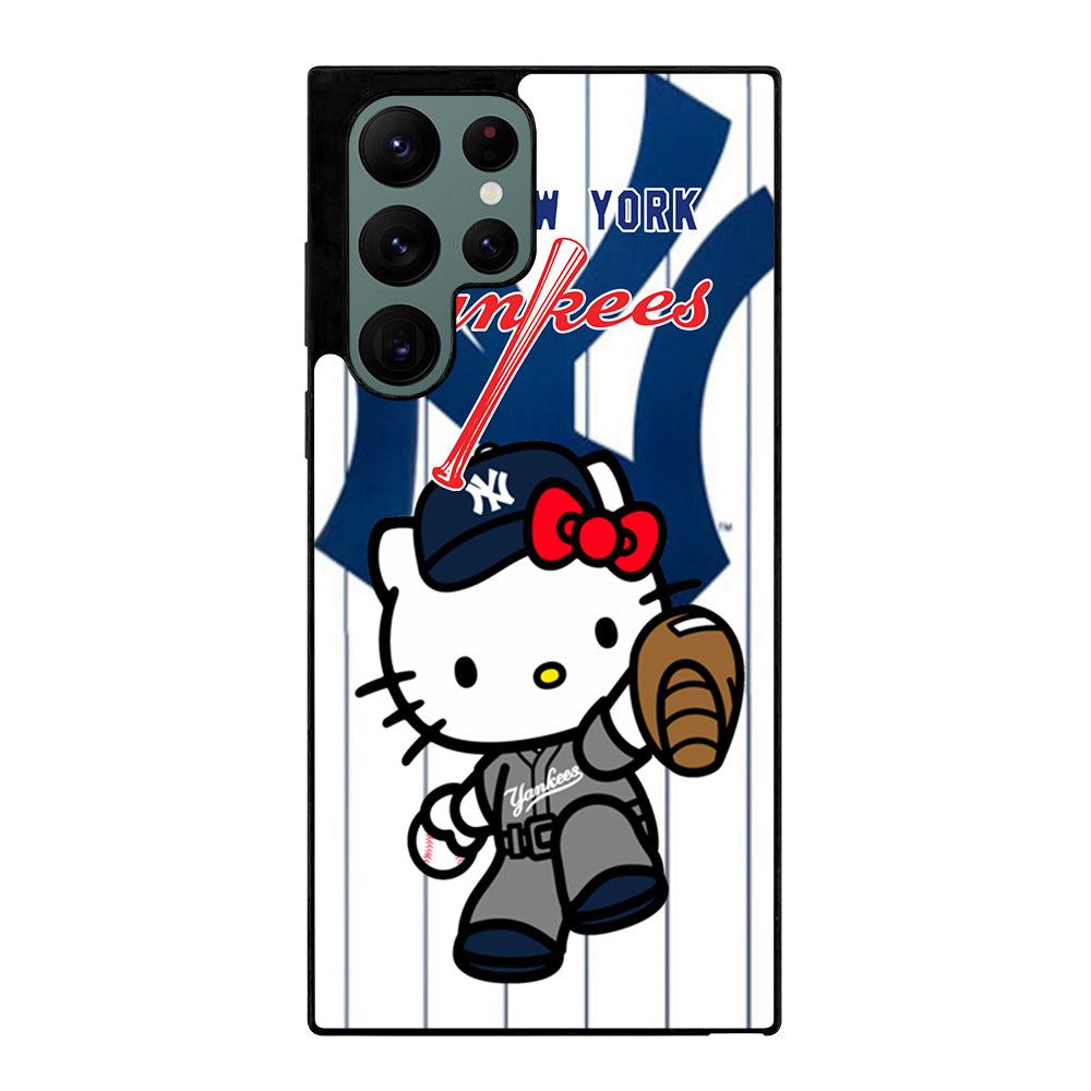 HELLO KITTY NEW YORK YANKEES 3 Samsung Galaxy S22 Ultra Case Cover