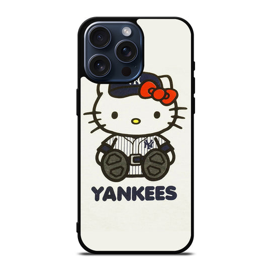 HELLO KITTY NEW YORK YANKEES 1 iPhone 15 Pro Max Case Cover