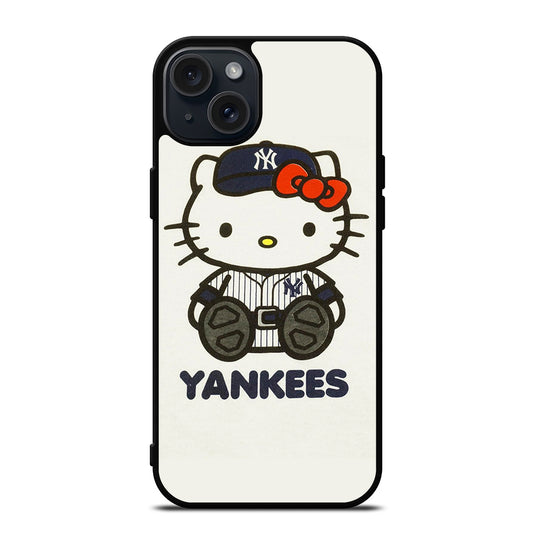 HELLO KITTY NEW YORK YANKEES 1 iPhone 15 Plus Case Cover