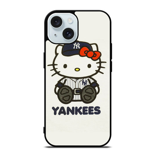 HELLO KITTY NEW YORK YANKEES 1 iPhone 15 Case Cover