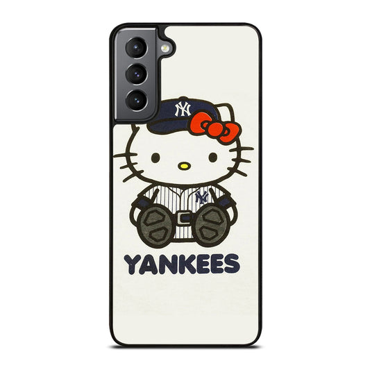 HELLO KITTY NEW YORK YANKEES 1 Samsung Galaxy S21 Plus Case Cover