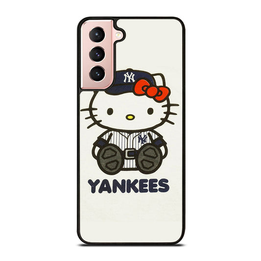 HELLO KITTY NEW YORK YANKEES 1 Samsung Galaxy S21 Case Cover
