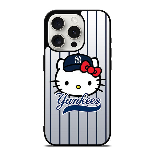 HELLO KITTY NEW YORK YANKEES 2 iPhone 15 Pro Case Cover