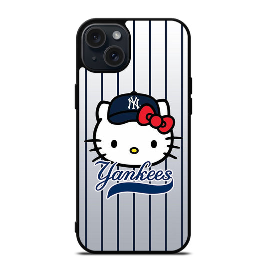HELLO KITTY NEW YORK YANKEES 2 iPhone 15 Plus Case Cover