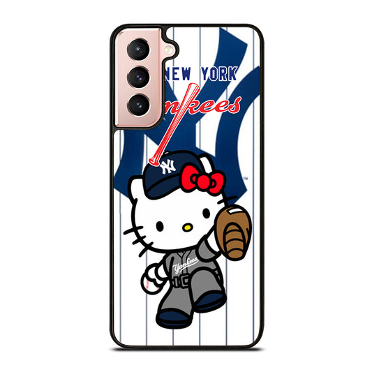 HELLO KITTY NEW YORK YANKEES 3 Samsung Galaxy S21 Case Cover