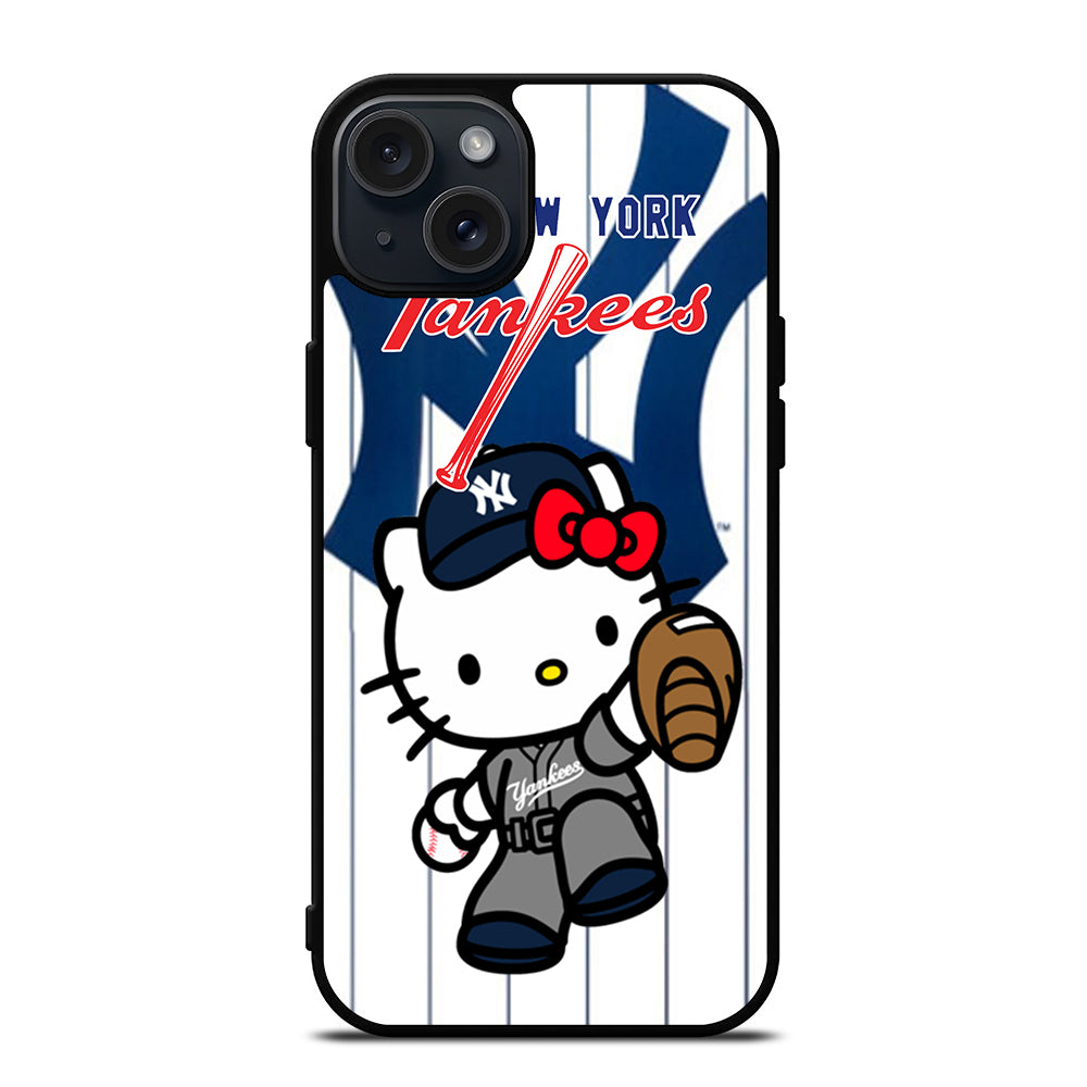 HELLO KITTY NEW YORK YANKEES 3 iPhone 15 Plus Case Cover