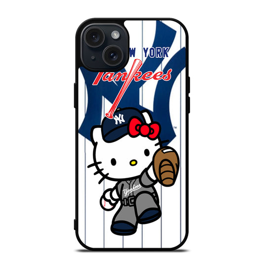 HELLO KITTY NEW YORK YANKEES 3 iPhone 15 Plus Case Cover