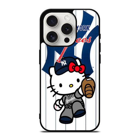 HELLO KITTY NEW YORK YANKEES 3 iPhone 15 Pro Case Cover
