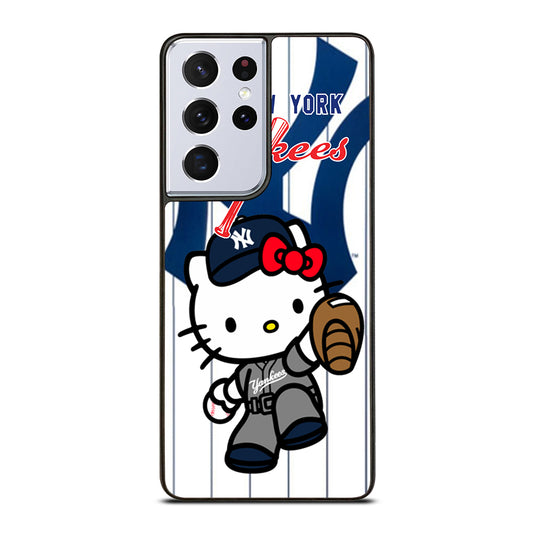 HELLO KITTY NEW YORK YANKEES 3 Samsung Galaxy S21 Ultra Case Cover