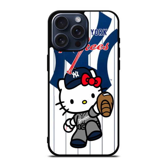 HELLO KITTY NEW YORK YANKEES 3 iPhone 15 Pro Max Case Cover