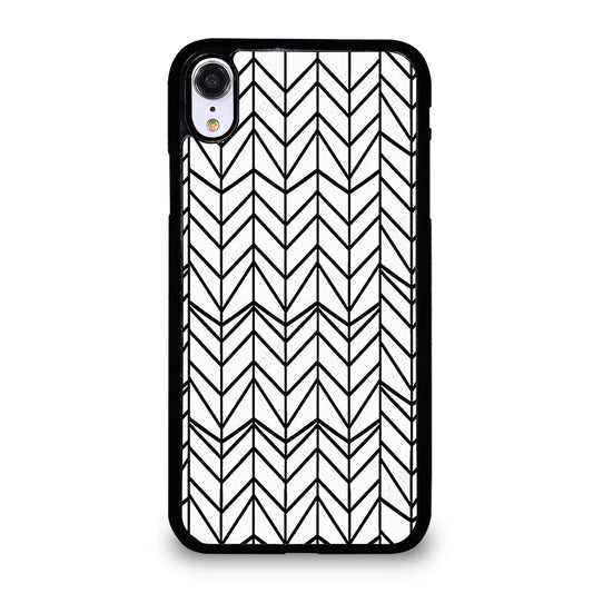 HERRINGBONE TRIANGLE PATTERN 2 iPhone XR Case Cover