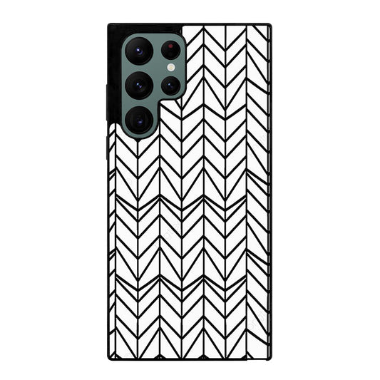 HERRINGBONE TRIANGLE PATTERN 2 Samsung Galaxy S22 Ultra Case Cover