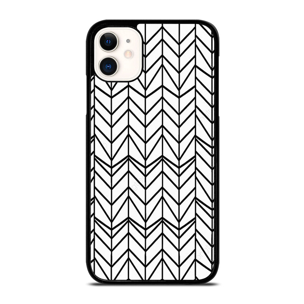 HERRINGBONE TRIANGLE PATTERN 2 iPhone 11 Case Cover