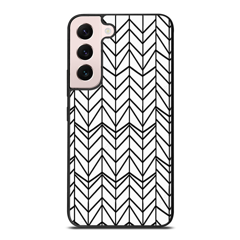 HERRINGBONE TRIANGLE PATTERN 2 Samsung Galaxy S22 Plus Case Cover