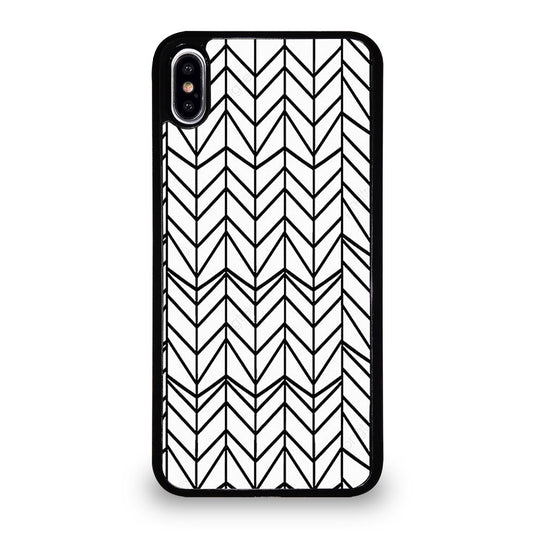 HERRINGBONE TRIANGLE PATTERN 2 iPhone XS Max Case Cover