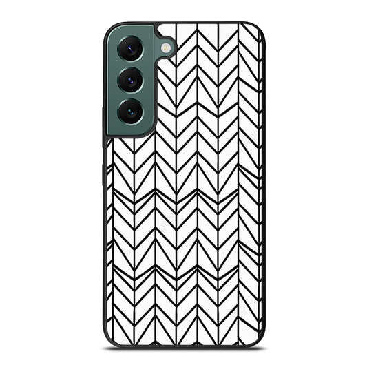 HERRINGBONE TRIANGLE PATTERN 2 Samsung Galaxy S22 Case Cover